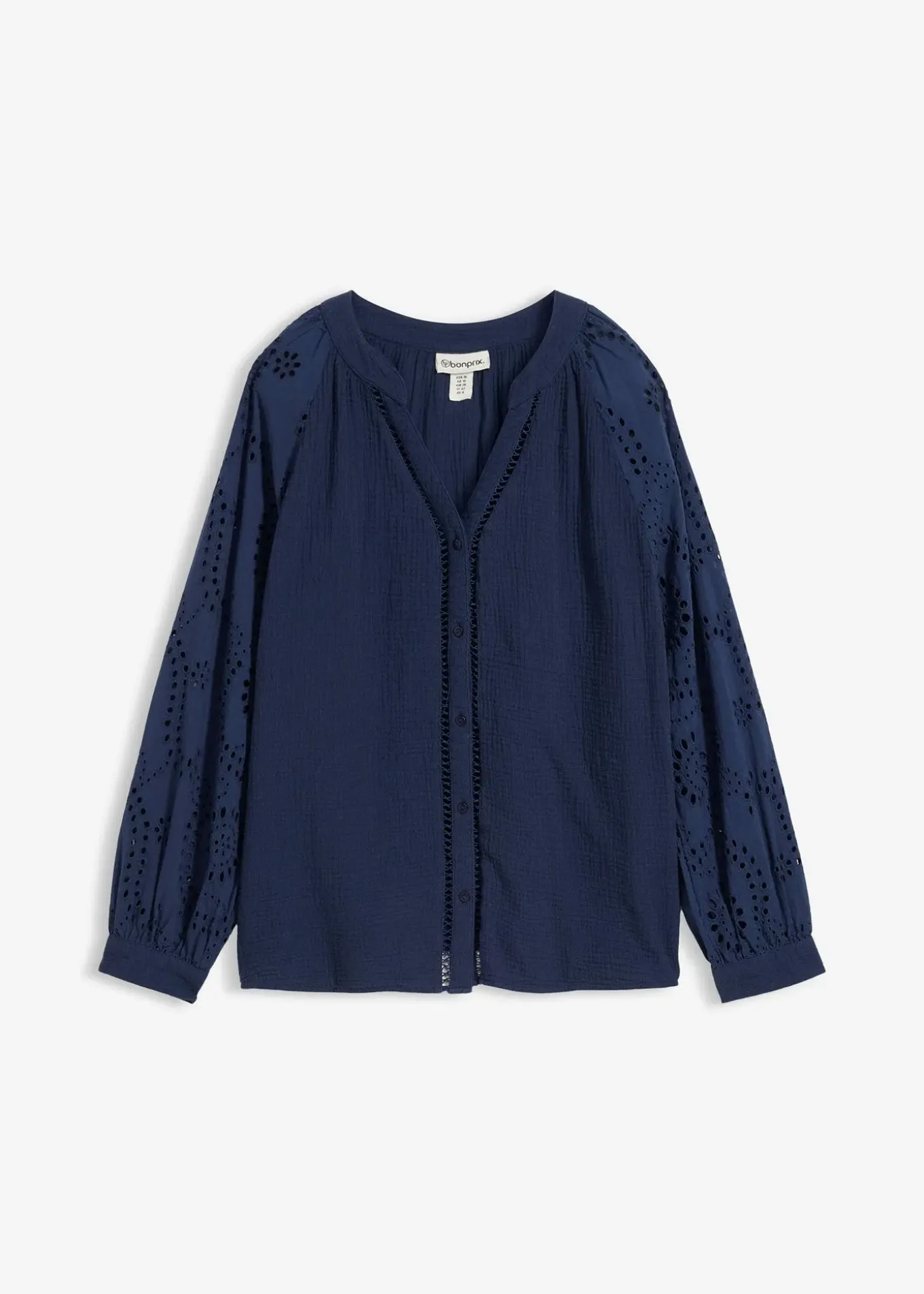 Blouse longue en gaze de coton légère