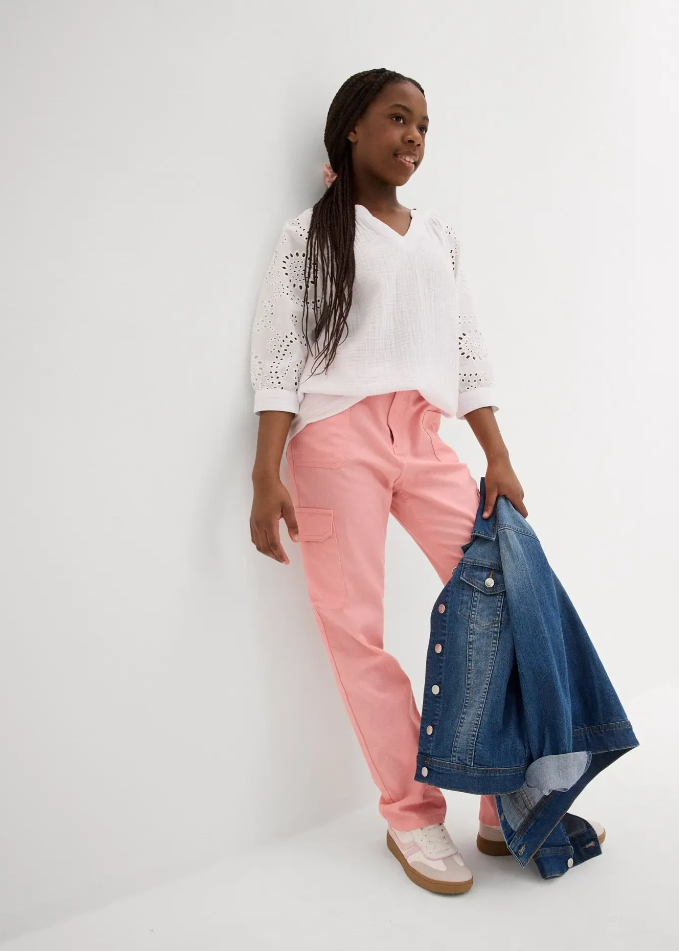 Blouse longue en gaze de coton légère