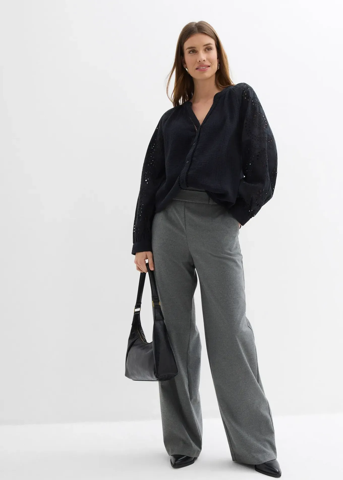 Blouse longue en gaze de coton légère