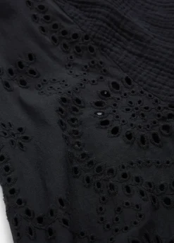 Blouse longue en gaze de coton légère