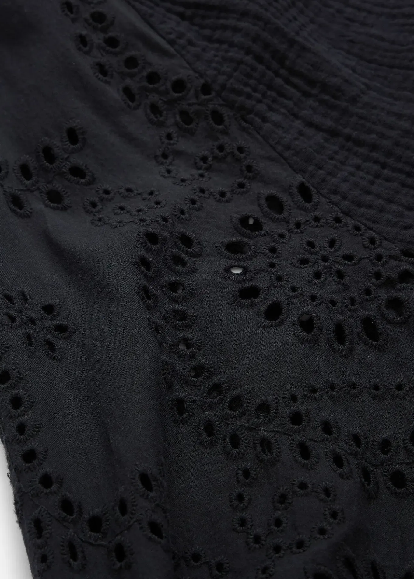 Blouse longue en gaze de coton légère