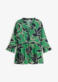 Blouse longue en viscose fluide