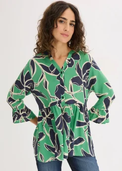 Blouse longue en viscose fluide