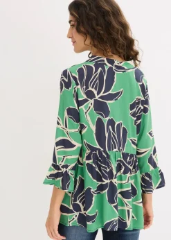 Blouse longue en viscose fluide