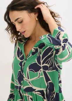 Blouse longue en viscose fluide