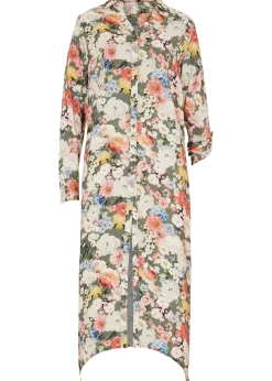 Blouse longue en viscose fluide