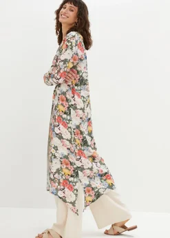 Blouse longue en viscose fluide