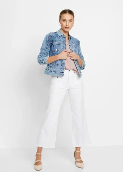 Blouse manches courtes ample en satin avec épaules descendues