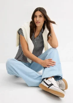 Blouse manches courtes en viscose fluide