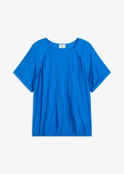 Blouse manches courtes en viscose mélangée