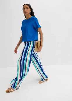 Blouse manches courtes en viscose mélangée