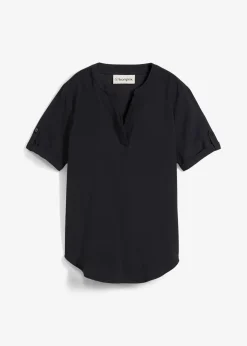 Blouse manches courtes en viscose mélangée