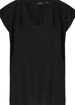 Blouse manches courtes en viscose fluide