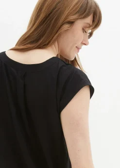 Blouse manches courtes en viscose fluide