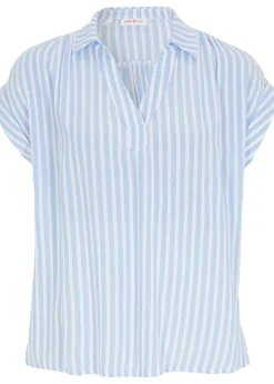 Blouse manches courtes en viscose fluide