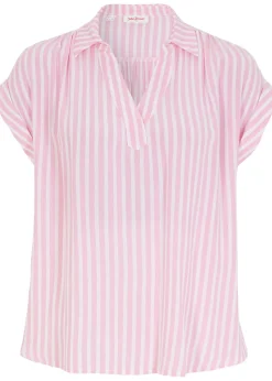 Blouse manches courtes en viscose fluide