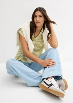 Blouse manches courtes en viscose fluide