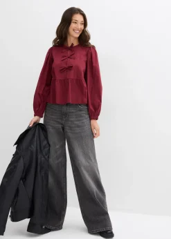 Blouse ornée de nœuds