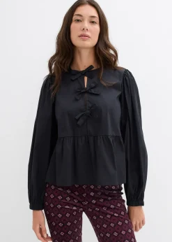 Blouse ornée de nœuds