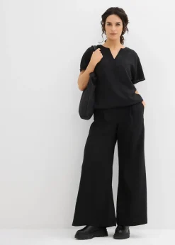 Blouse oversize à base élastiquée