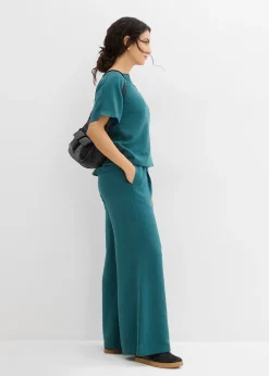 Blouse oversize à base élastiquée