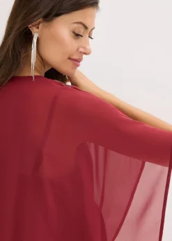 Blouse oversize à empiècement orné de sequins