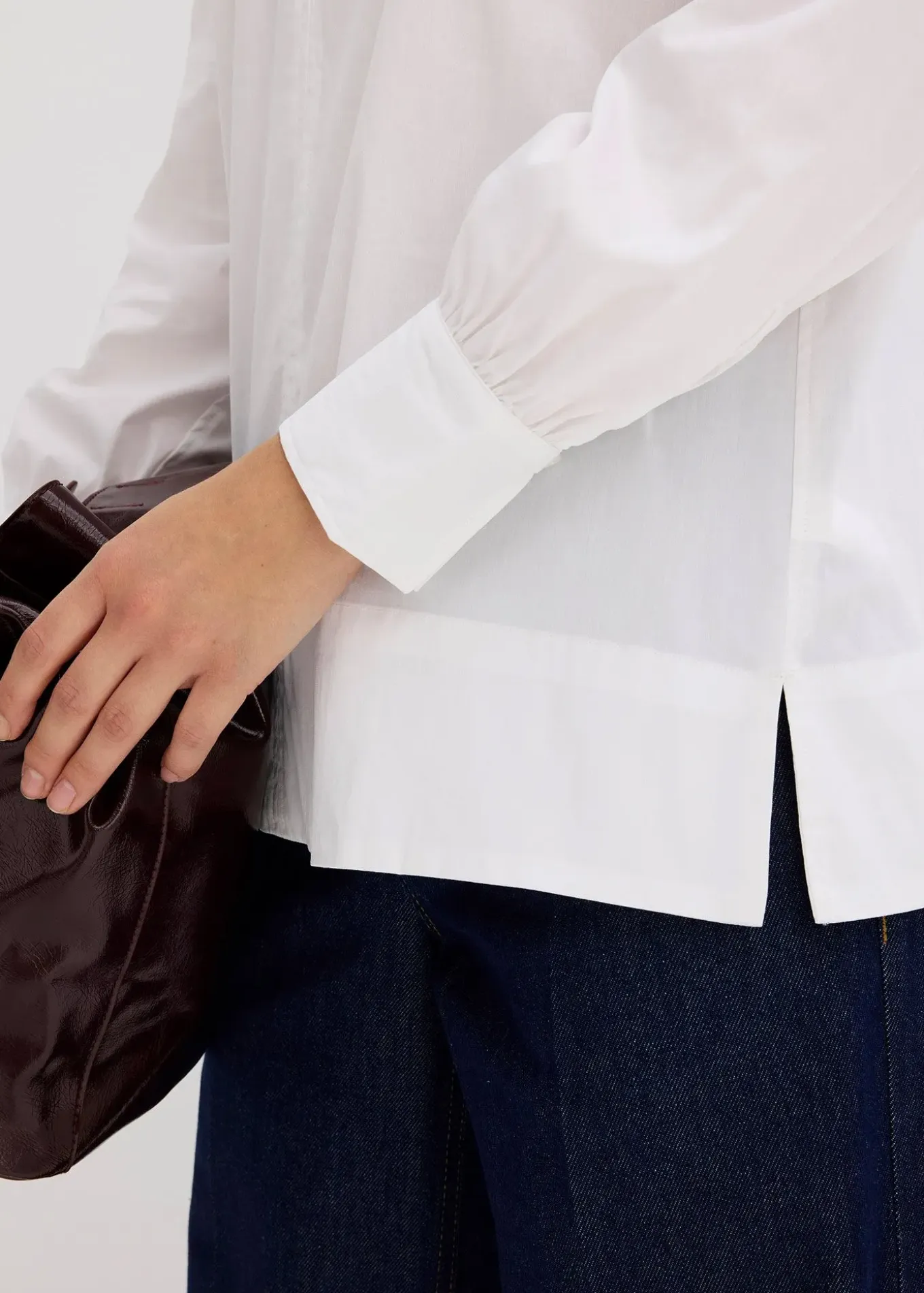 Blouse oversize à manches volumineuses