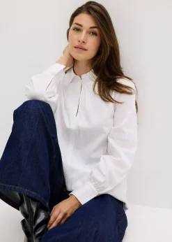 Blouse oversize à manches volumineuses