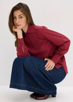 Blouse oversize à manches volumineuses