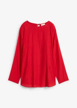 Blouse oversize en crépon de viscose mélangée