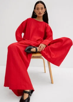 Blouse oversize en crépon de viscose mélangée