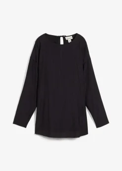 Blouse oversize en crépon de viscose mélangée