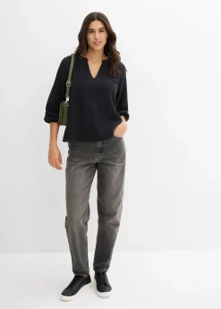 Blouse oversize en gaze de coton