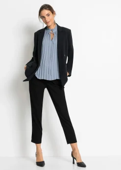 Blouse plissée sans manches