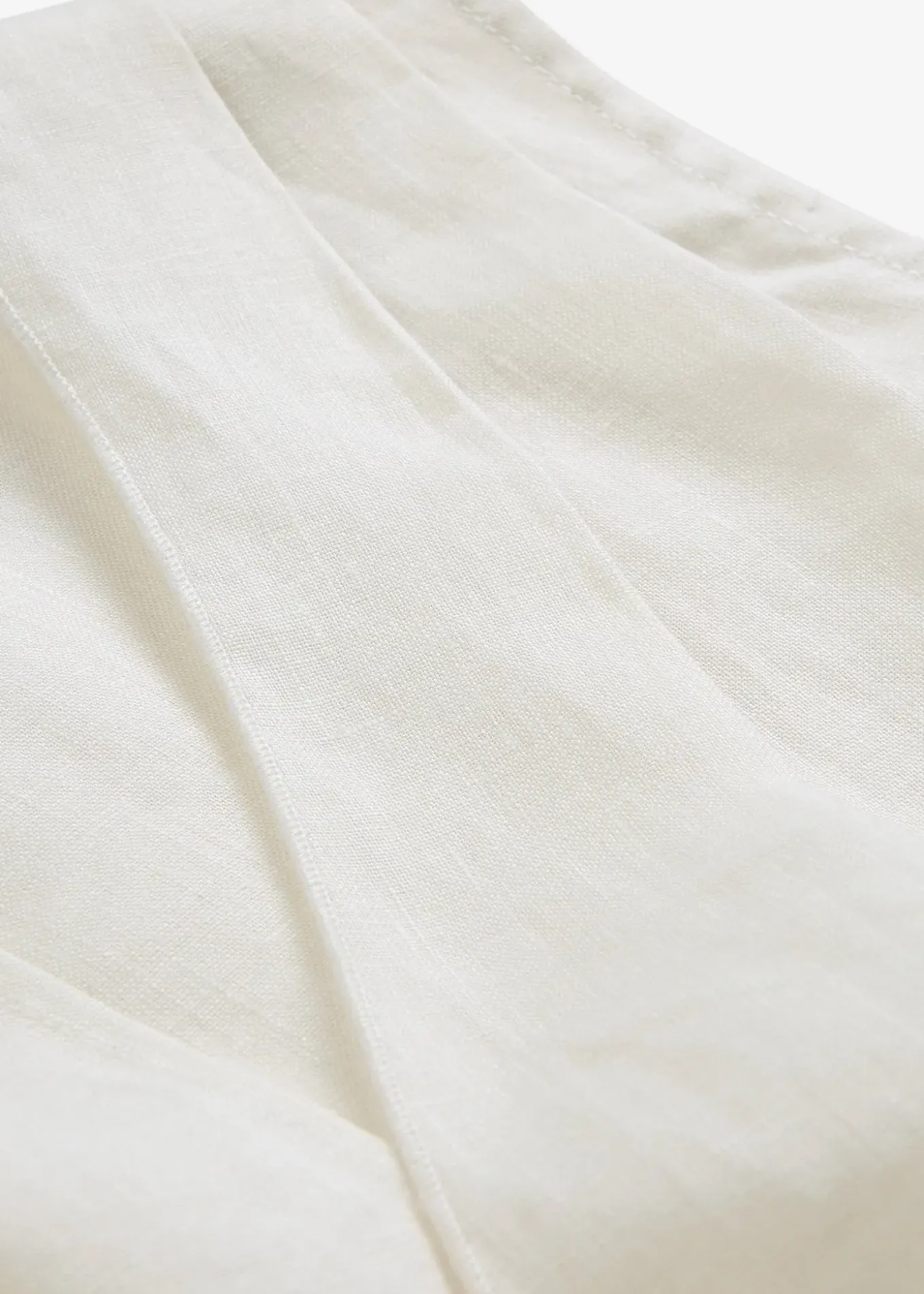 Blouse sans manches 100 % lin à encolure croisée