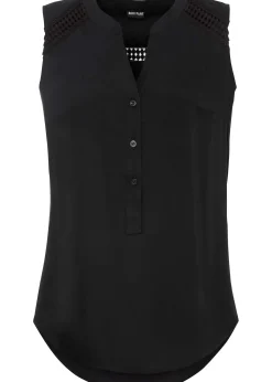 Blouse sans manches avec détail au crochet