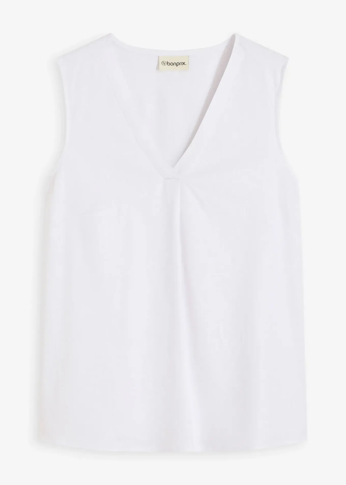 Blouse sans manches en lin mélangé