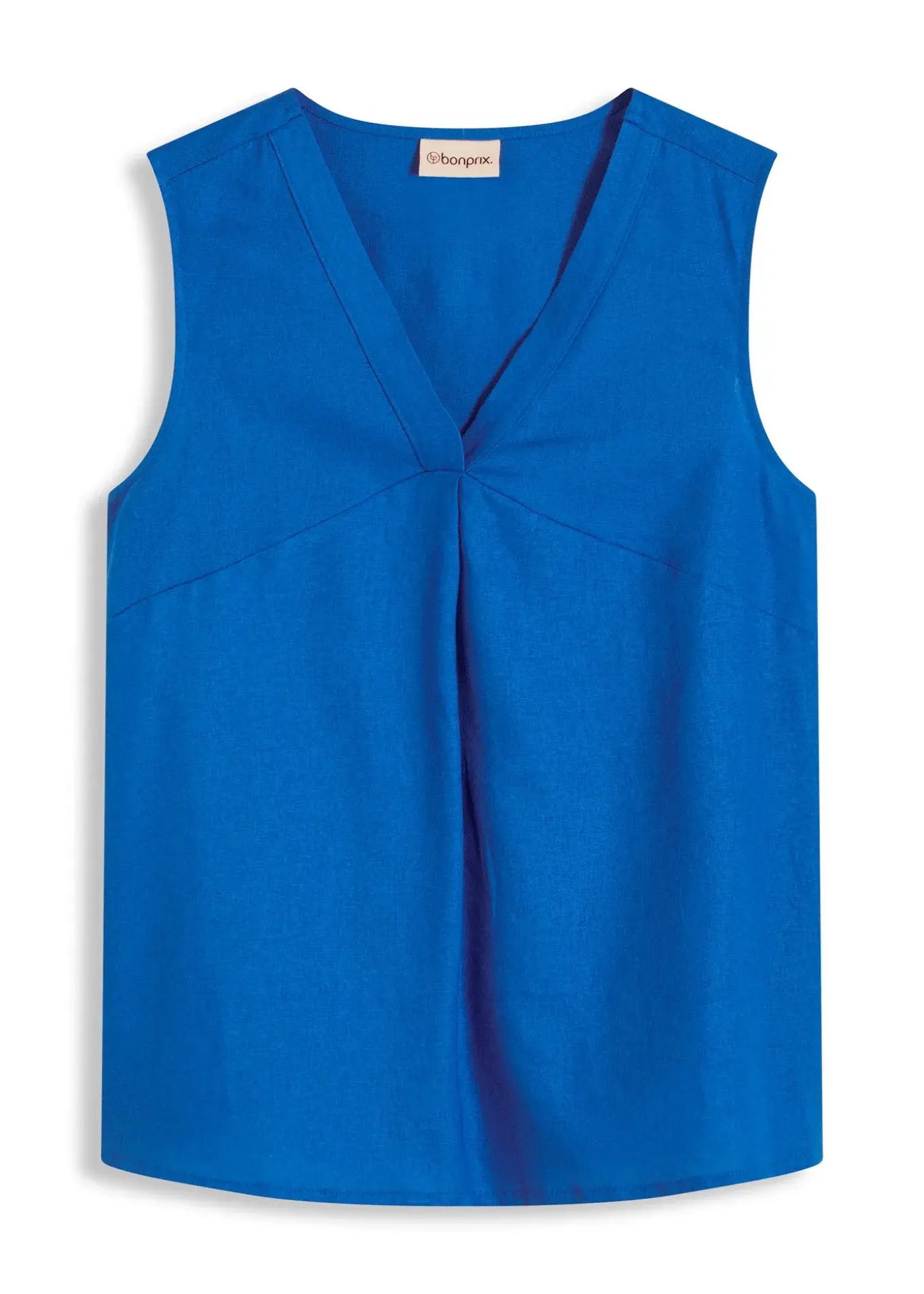 Blouse sans manches en lin mélangé