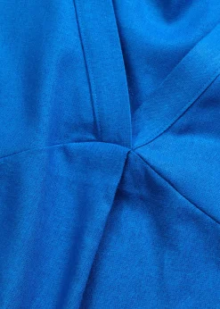 Blouse sans manches en lin mélangé