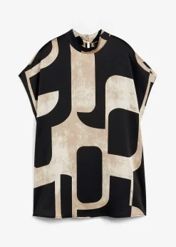 Blouse sans manches en satin