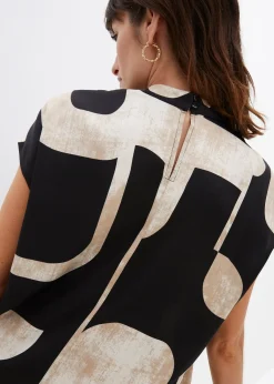 Blouse sans manches en satin