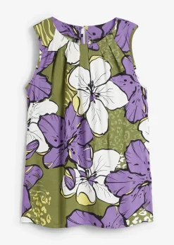 Blouse sans manches en viscose