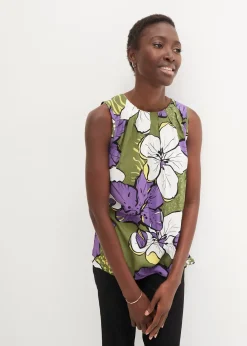 Blouse sans manches en viscose