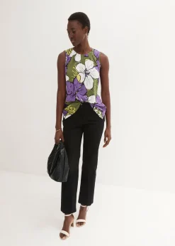 Blouse sans manches en viscose