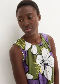 Blouse sans manches en viscose