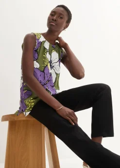 Blouse sans manches en viscose