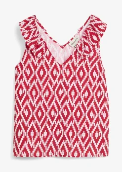 Blouse sans manches en viscose fluide