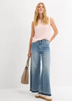 Blouse sans manches en viscose douce