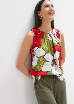 Blouse sans manches en viscose