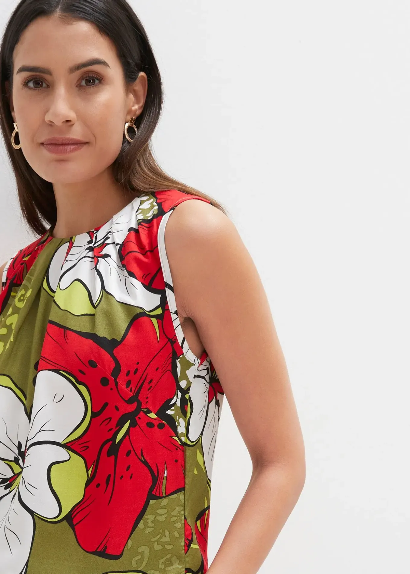 Blouse sans manches en viscose